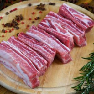 Costine Spuntature BIO di Suino Nero Brado 0,3kg COD.002