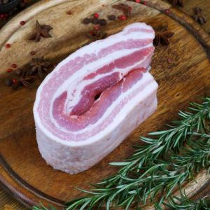 Pancetta a fette Suino Nero al pascolo cod001